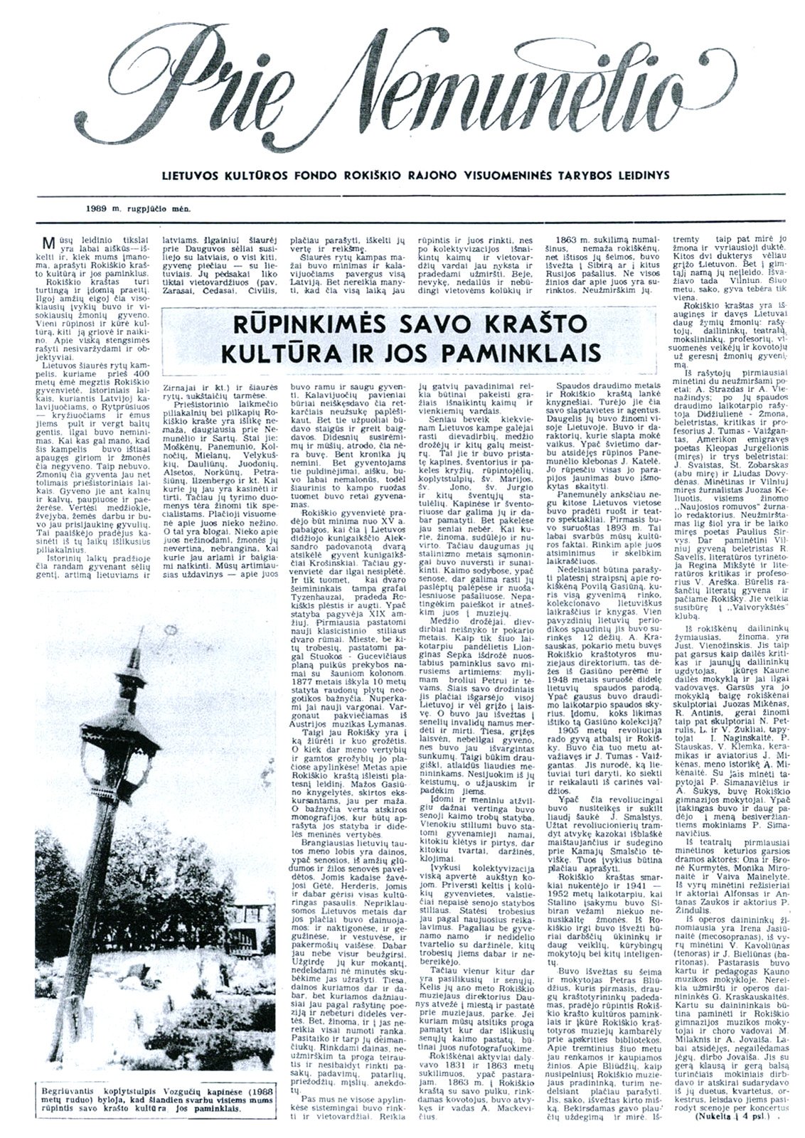 „Prie Nemunėlio“, 1989 m. Nr. 4