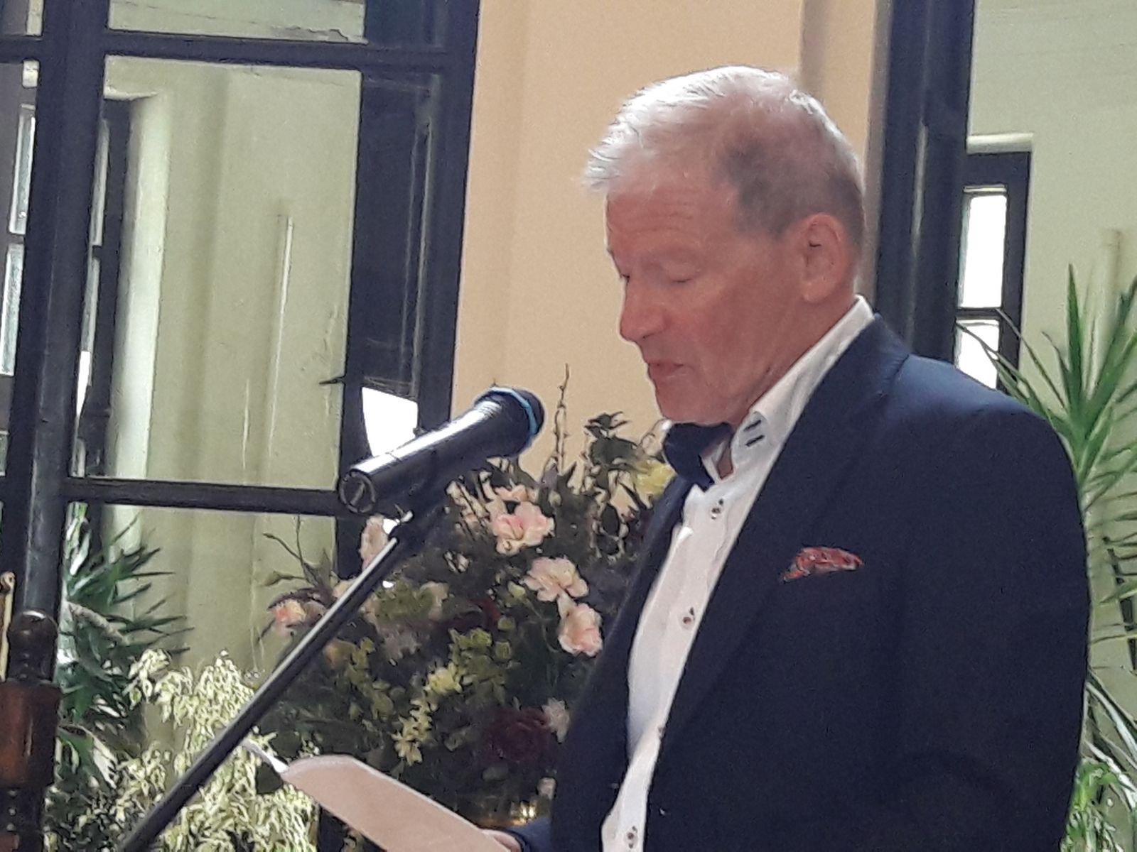 Liudo Dovydėno premijos įteikimas rašytojui Markui Zingeriui Rokiškio krašto muziejuje (2018 m.)