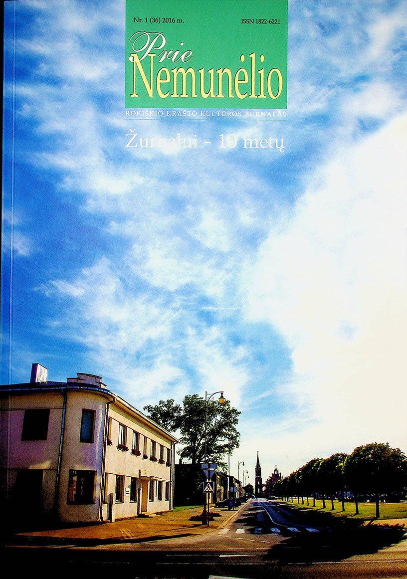 „Prie Nemunėlio“ 2016 m. Nr. 1 (36)